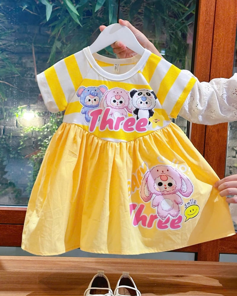 Đầm bé gái Baby Three Smile
