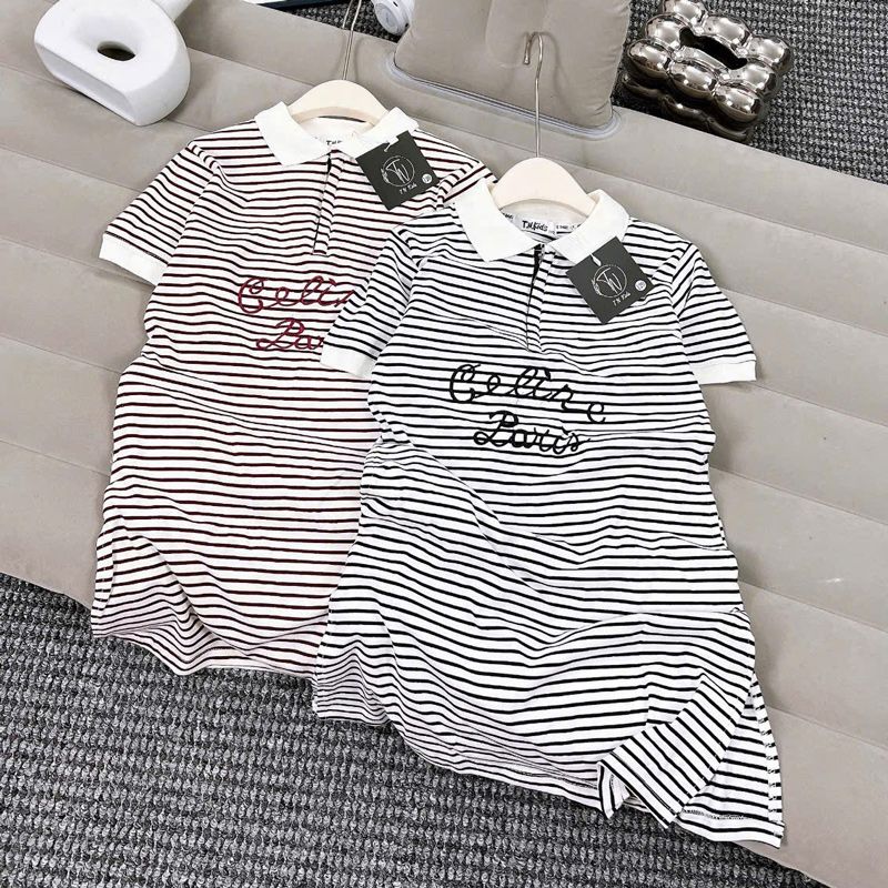 Đầm bé gái sọc cổ Celine
