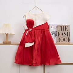 Đầm bé gái nhũ nơ