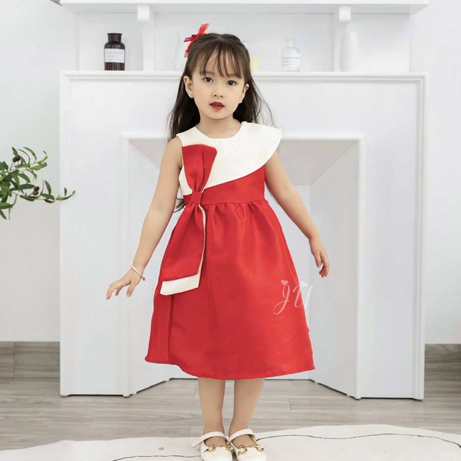 Đầm tiệc đính nơ