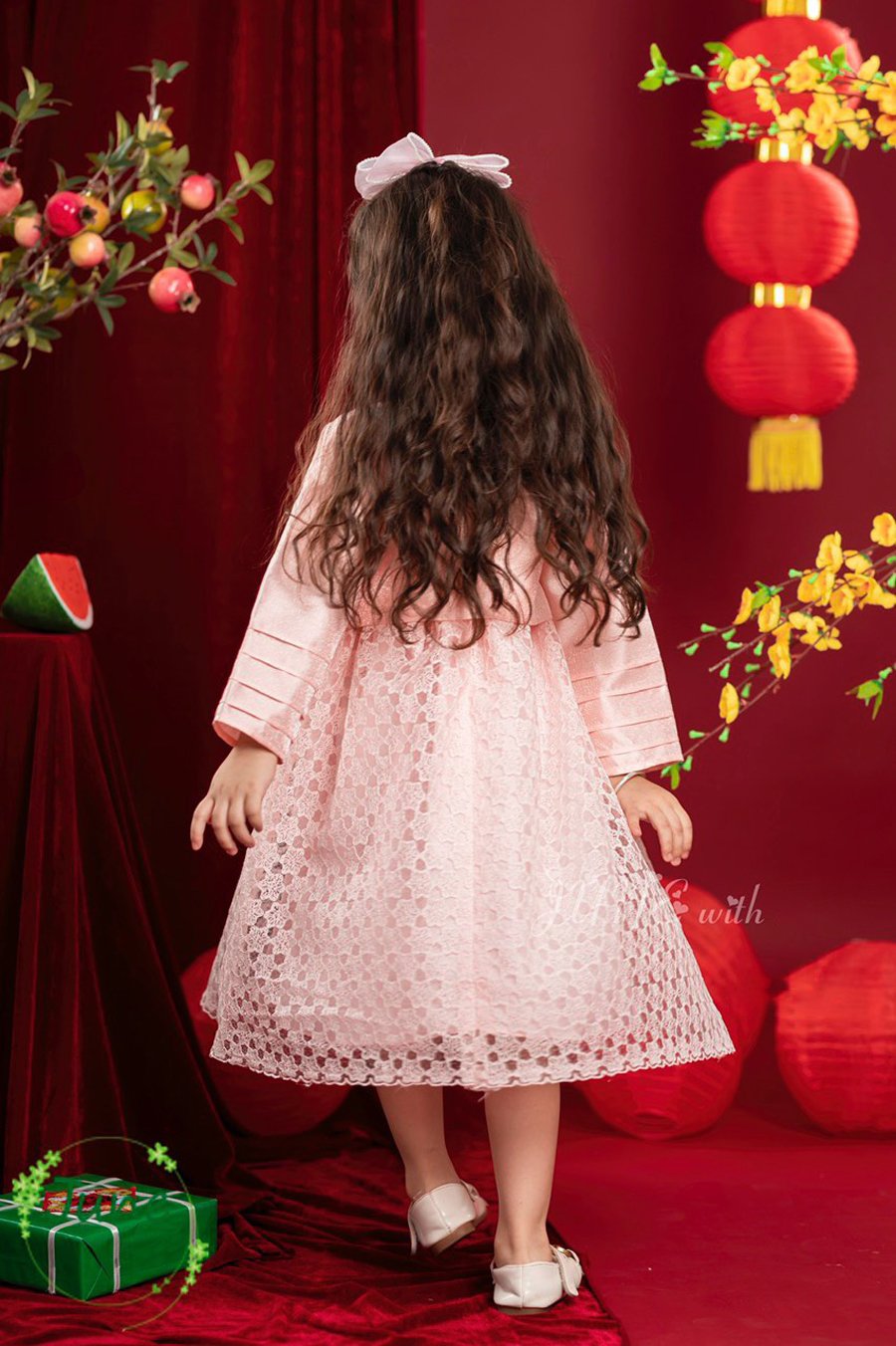Đầm Hanbok bé gái