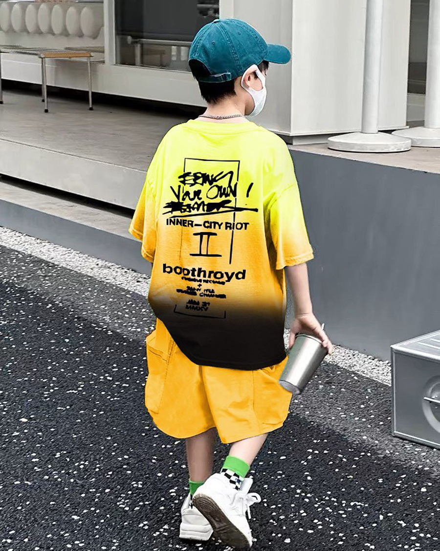 Bộ thun loang mùa thu