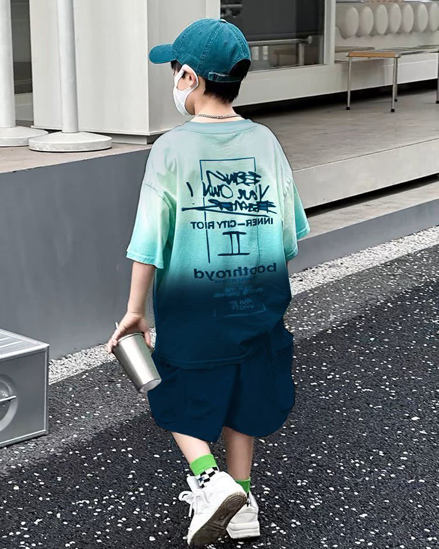 Bộ thun loang mùa thu