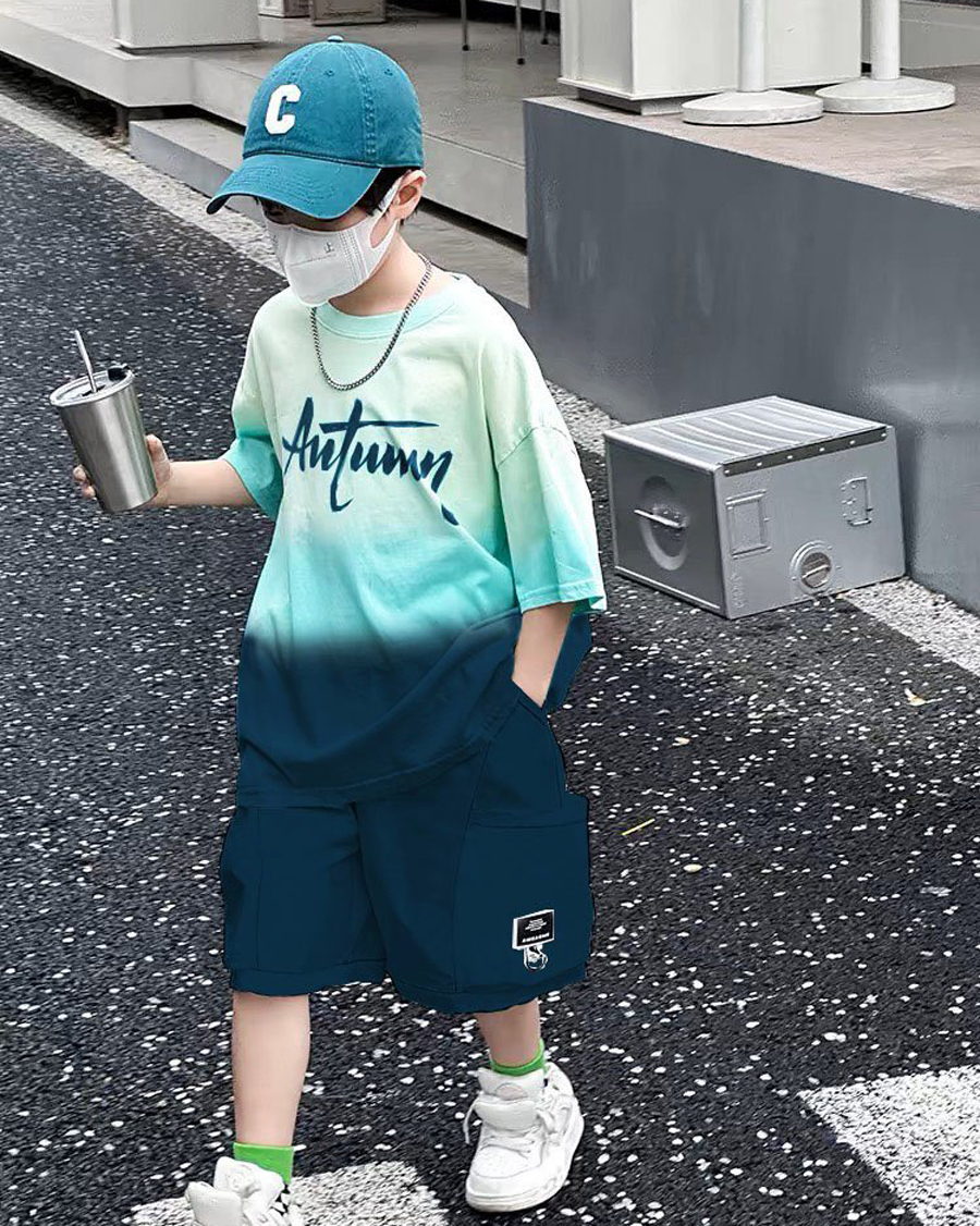 Bộ thun loang mùa thu