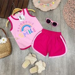 Bộ 3 lỗ bé gái smile cầu vồng