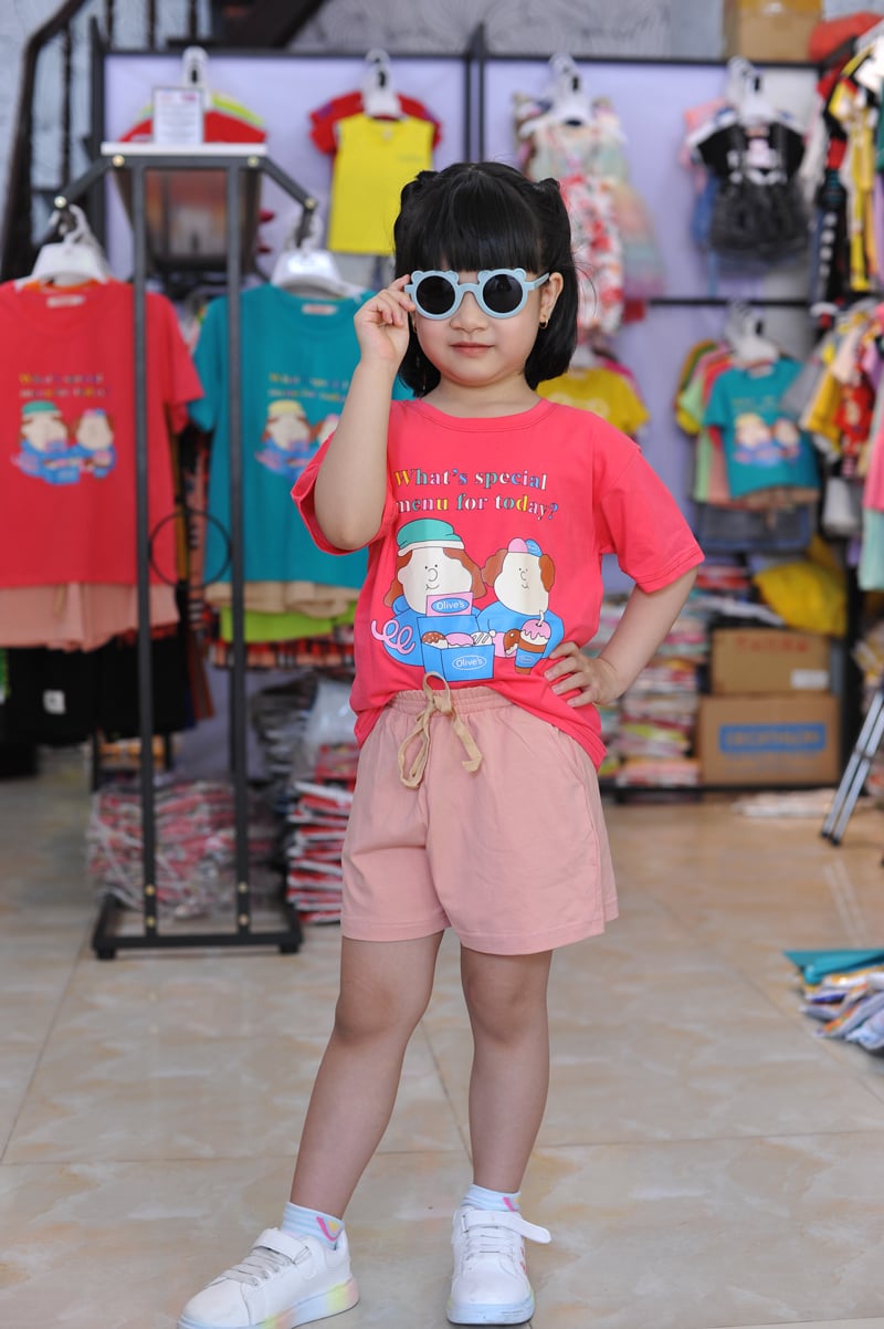 Bộ thun đùi hoạt hình gia đình