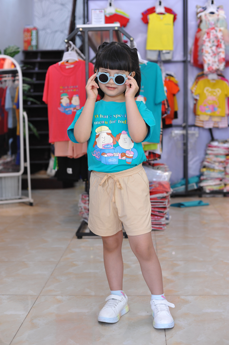 Bộ thun đùi hoạt hình gia đình
