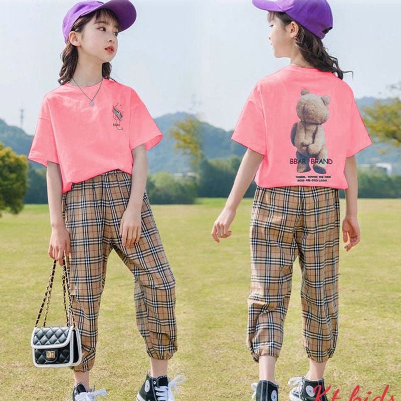 Bộ gấu quần sọc
