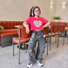 Bộ jean dài rách Stay