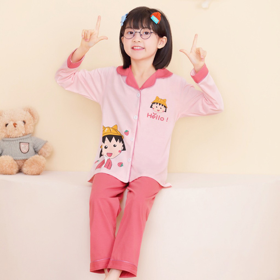 Bộ pijama búp bê hồng