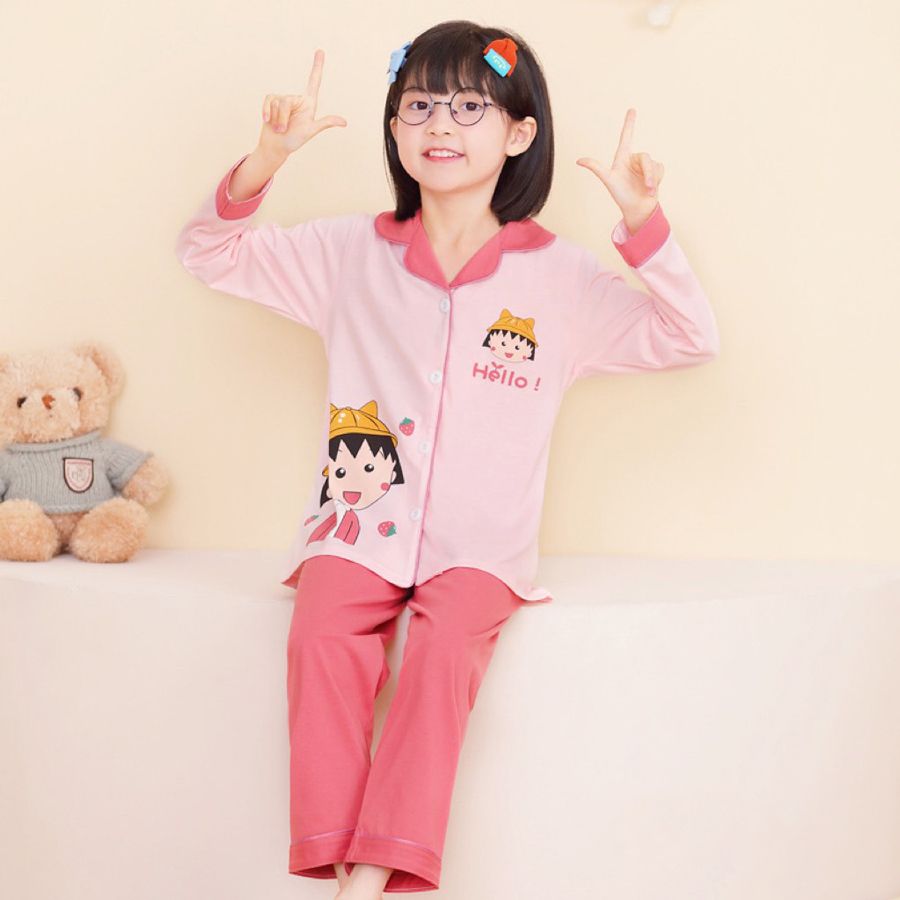 Bộ pijama búp bê hồng