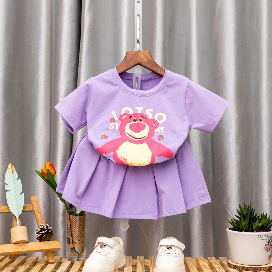 Bộ váy gấu dâu