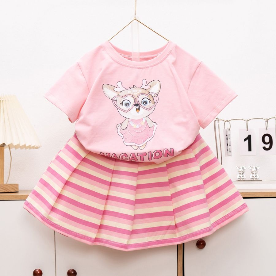 Bộ váy sọc hình hươu
