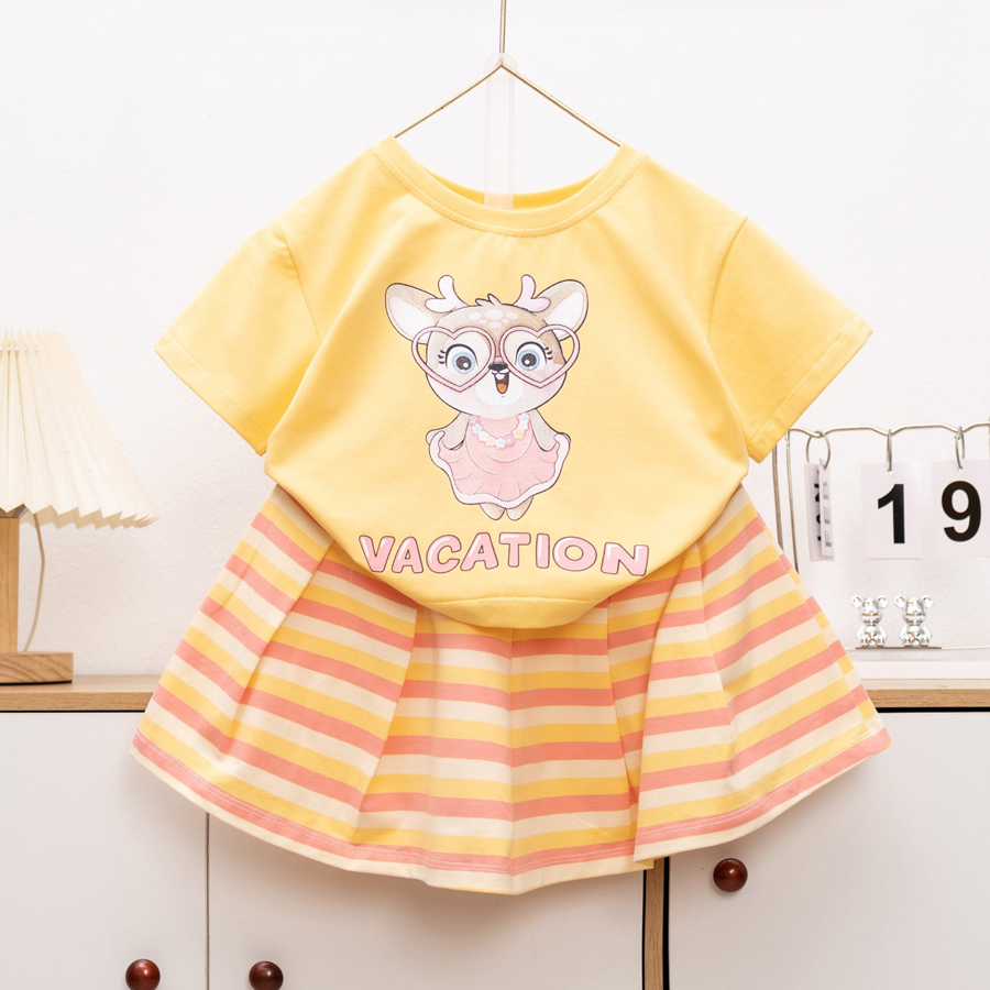 Bộ váy sọc hình hươu