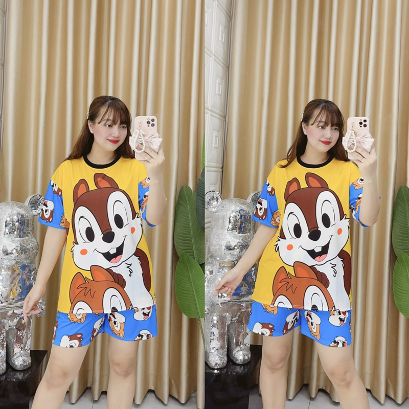 Bộ đùi thun lạnh Thái bé gái