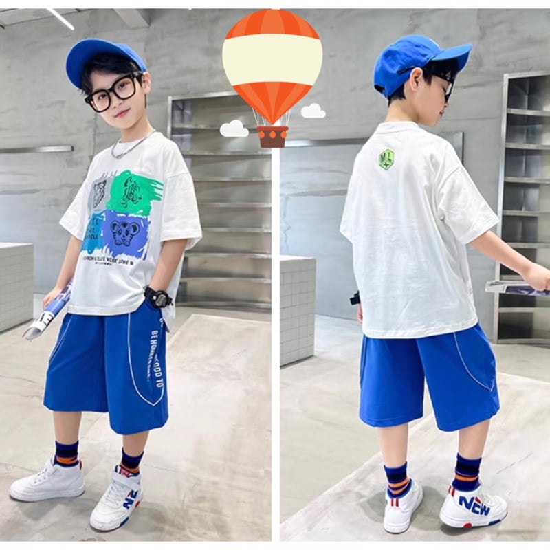 Bộ hip hop bé trai hình cọp