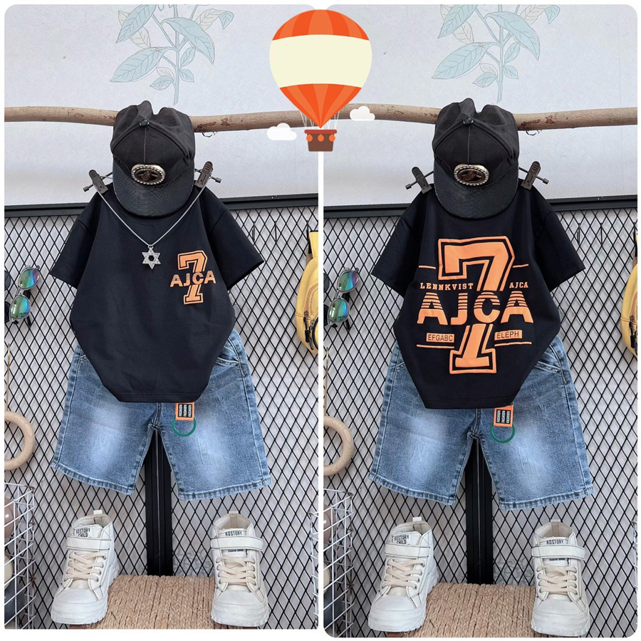 Bộ jean chữ Ajca