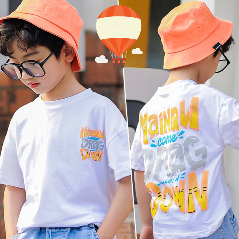 Bộ jean bé trai chữ Mainow