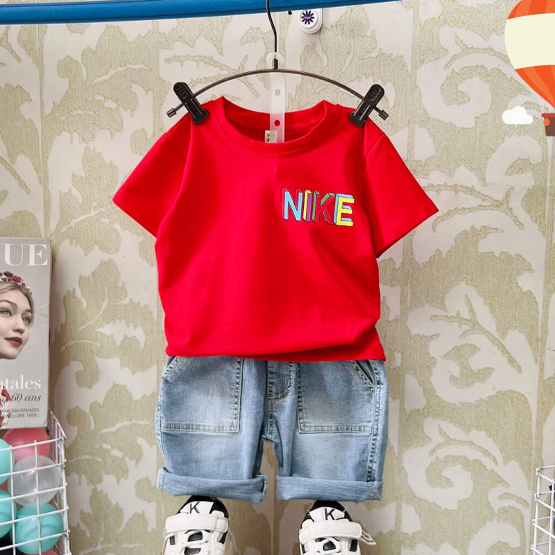 Bộ jean bé trai chữ Nike