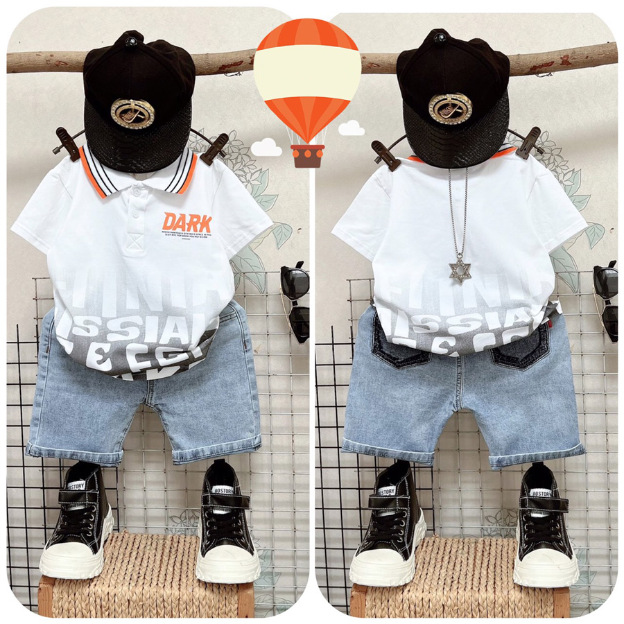 Bộ jean cổ trụ Dark