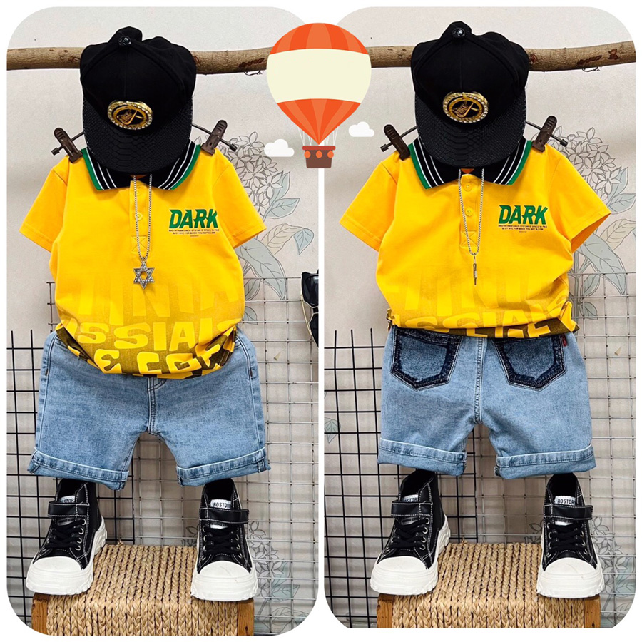 Bộ jean cổ trụ Dark