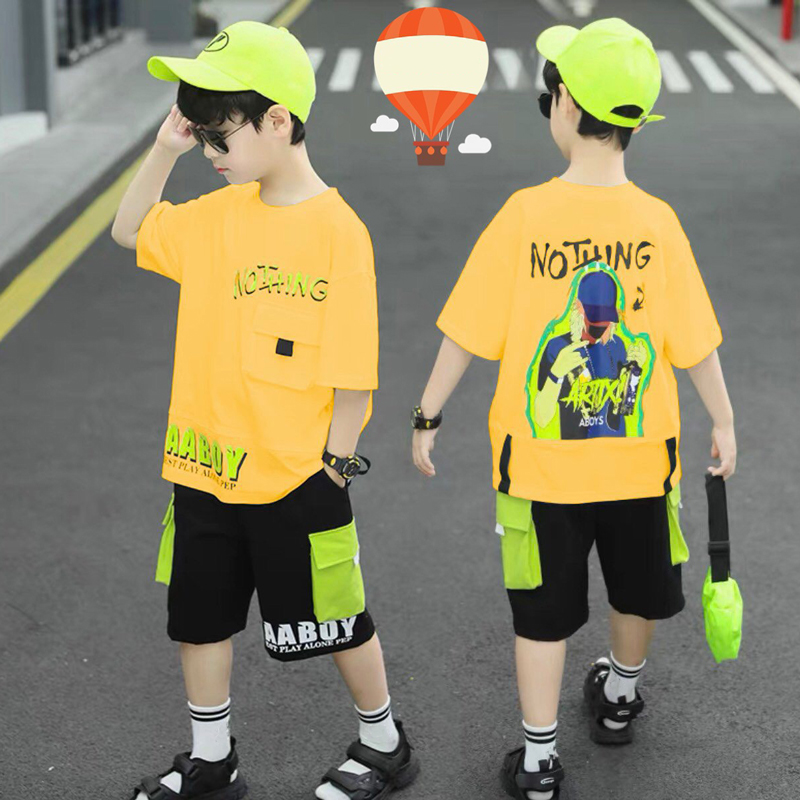 Bộ thun bé trai chữ Nothing