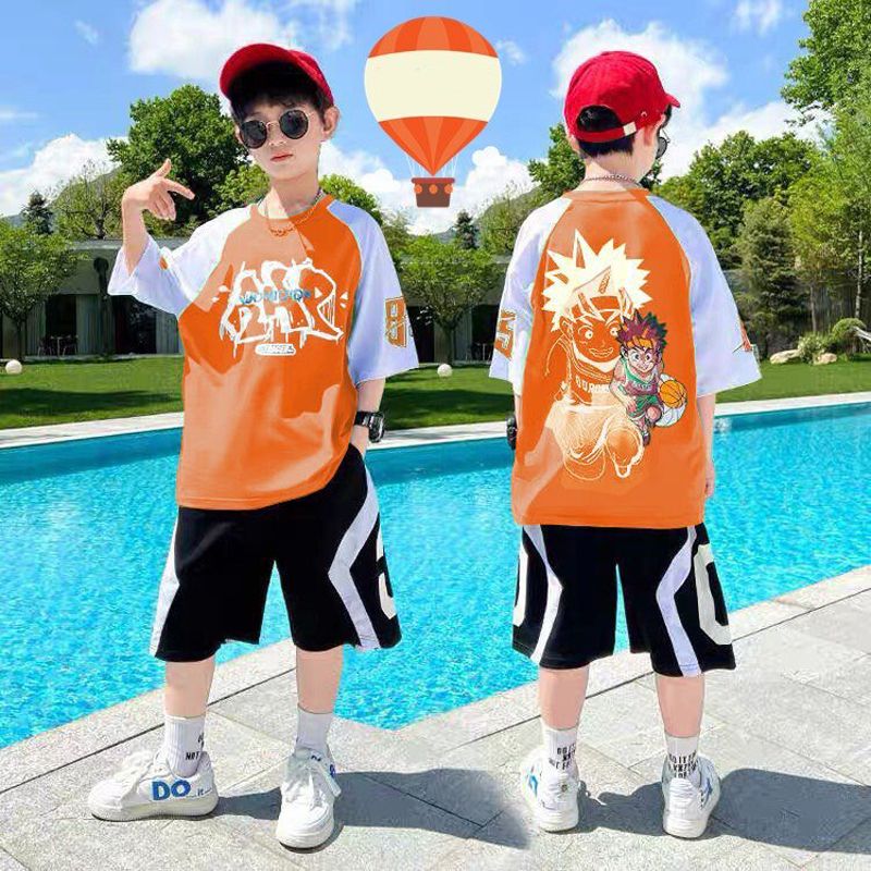 Bộ thun bé trai hoạt hình Songoku