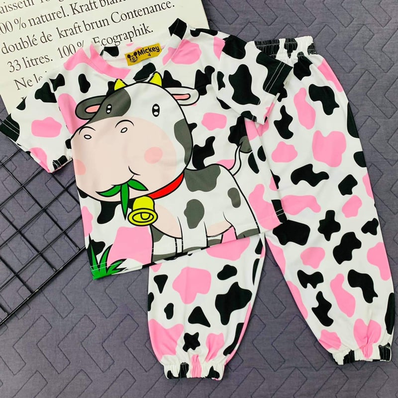 Bộ thun lạnh bé gái MK