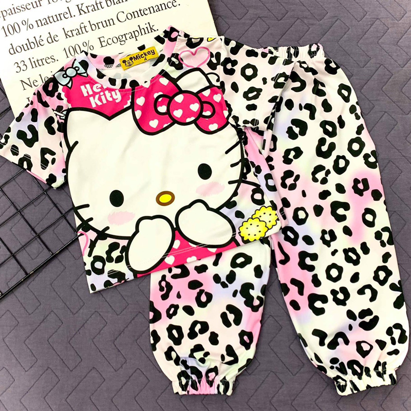 Bộ thun lạnh bé gái MK