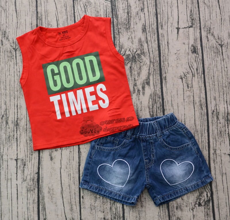 BỘ JEAN SHORT GOOD TIME