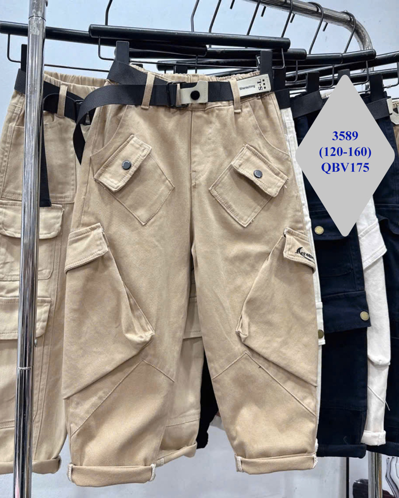 Quần baggy kaki bé trai 3589