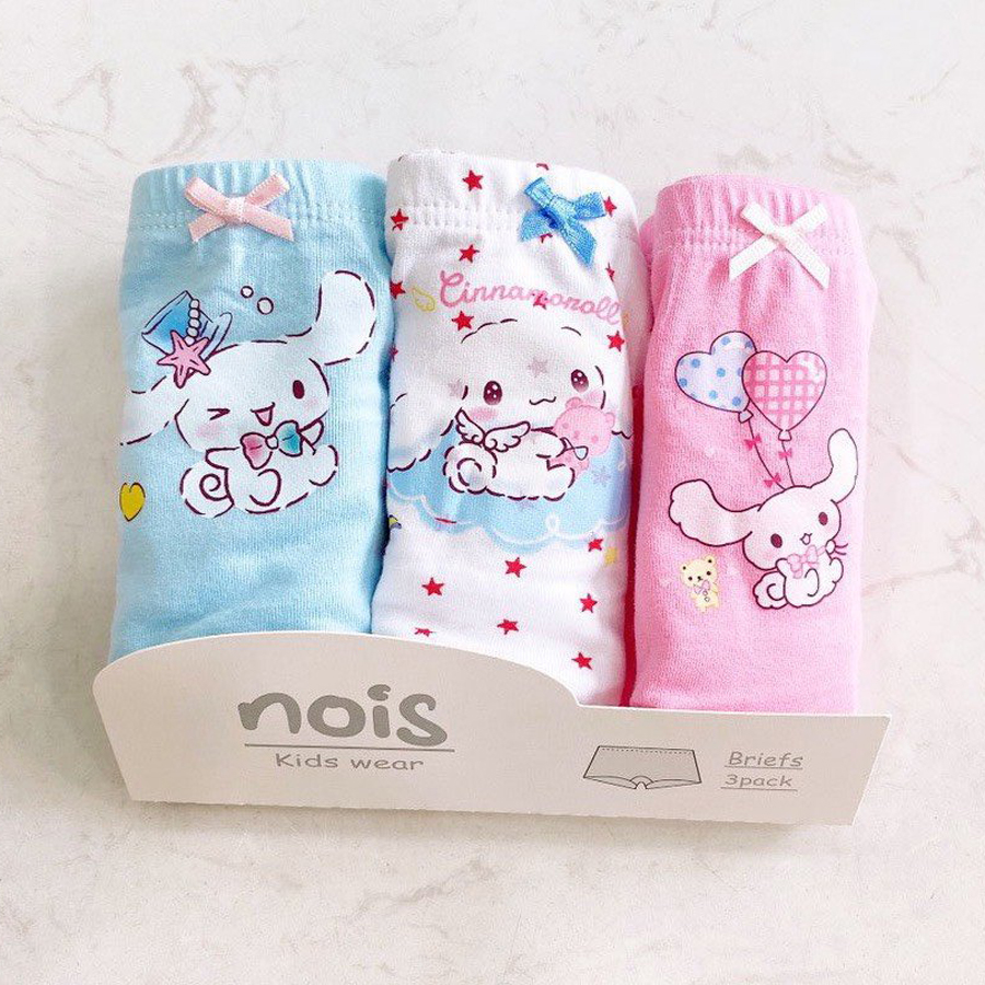 Set 3 quần chip đùi bé gái Nois
