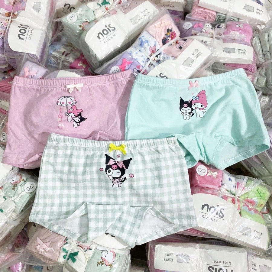 Set 3 quần chip đùi bé gái Nois