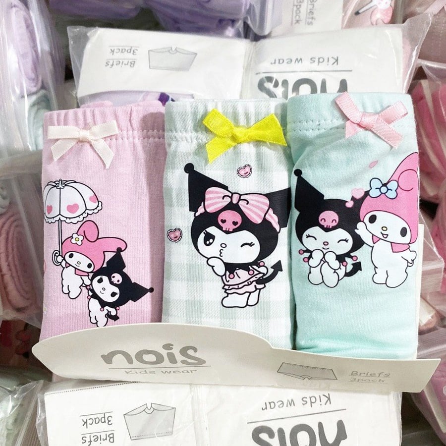 Set 3 quần chip đùi bé gái Nois
