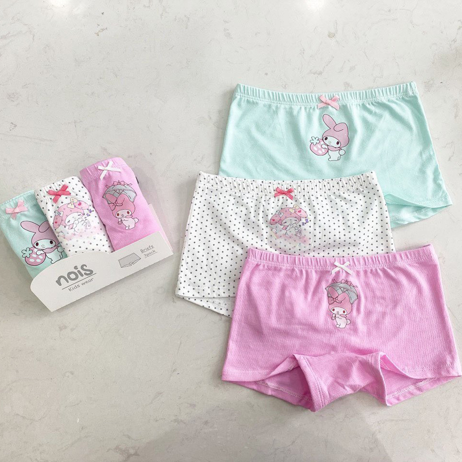 Set 3 quần chip đùi bé gái Nois