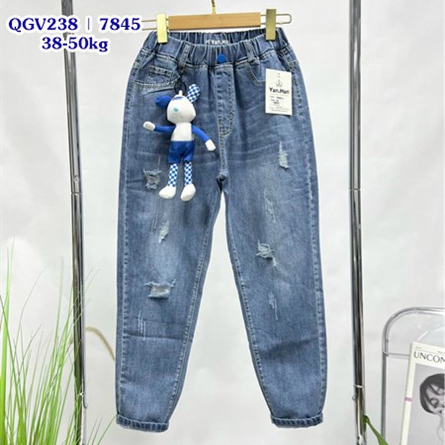 Quần jean baggy gấu xanh 7845