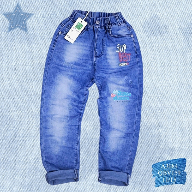 Quần jean dài bé trai 3084