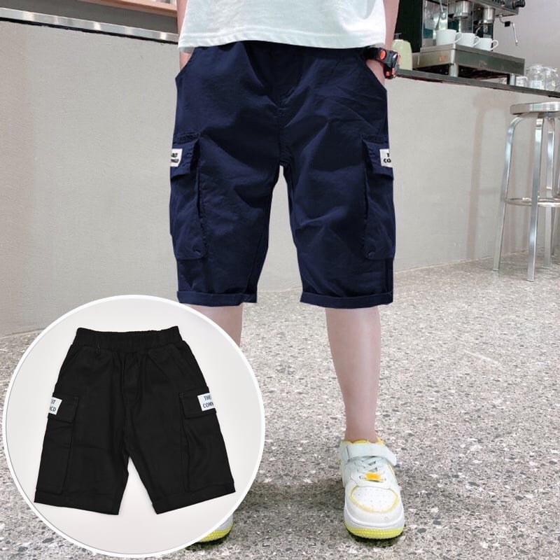 Quần kaki bé trai lửng túi hộp