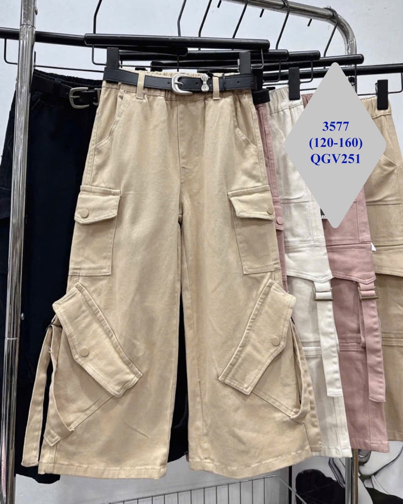 Quần kaki suông bé gái 3577