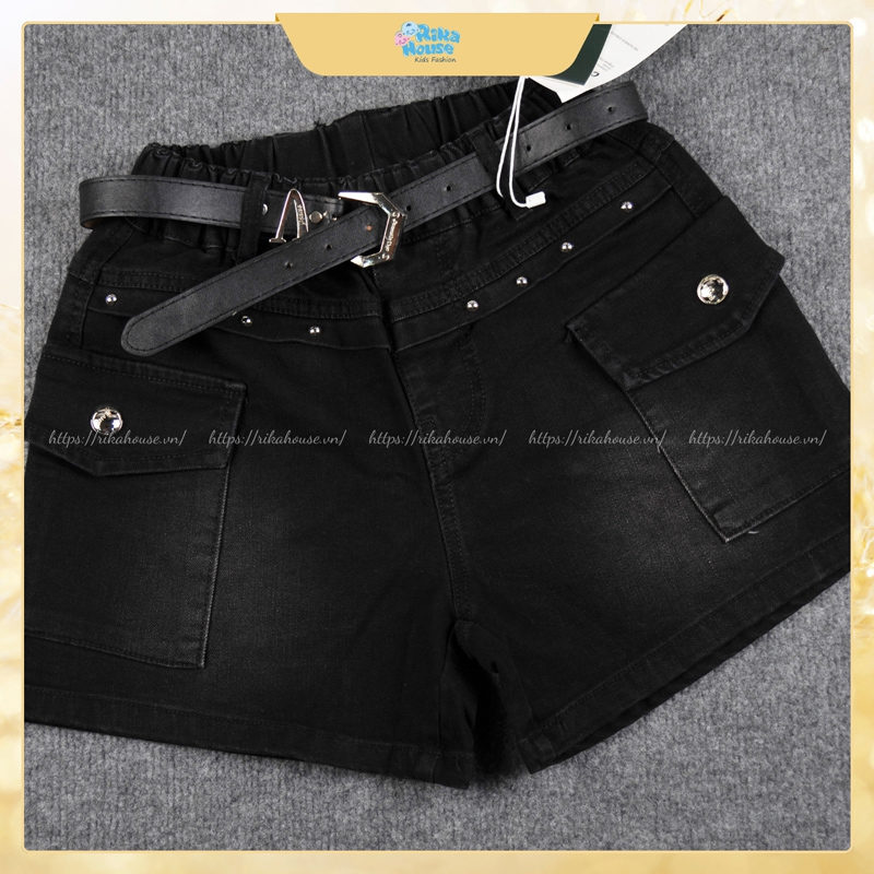 Quần short jean bé gái Quảng Châu nút 8809