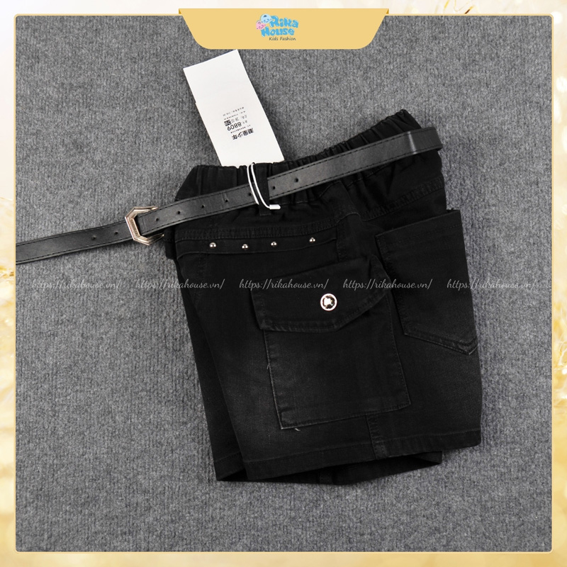 Quần short jean bé gái Quảng Châu nút 8809