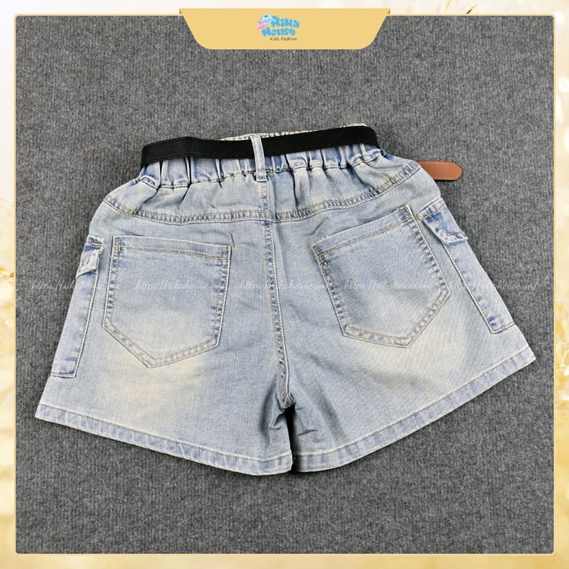 Quần short jean bé gái Quảng Châu nút 8809