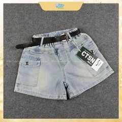 Quần short jean bé gái Quảng Châu nút 8809