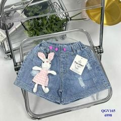 Quần short jean thỏ trắng 6998