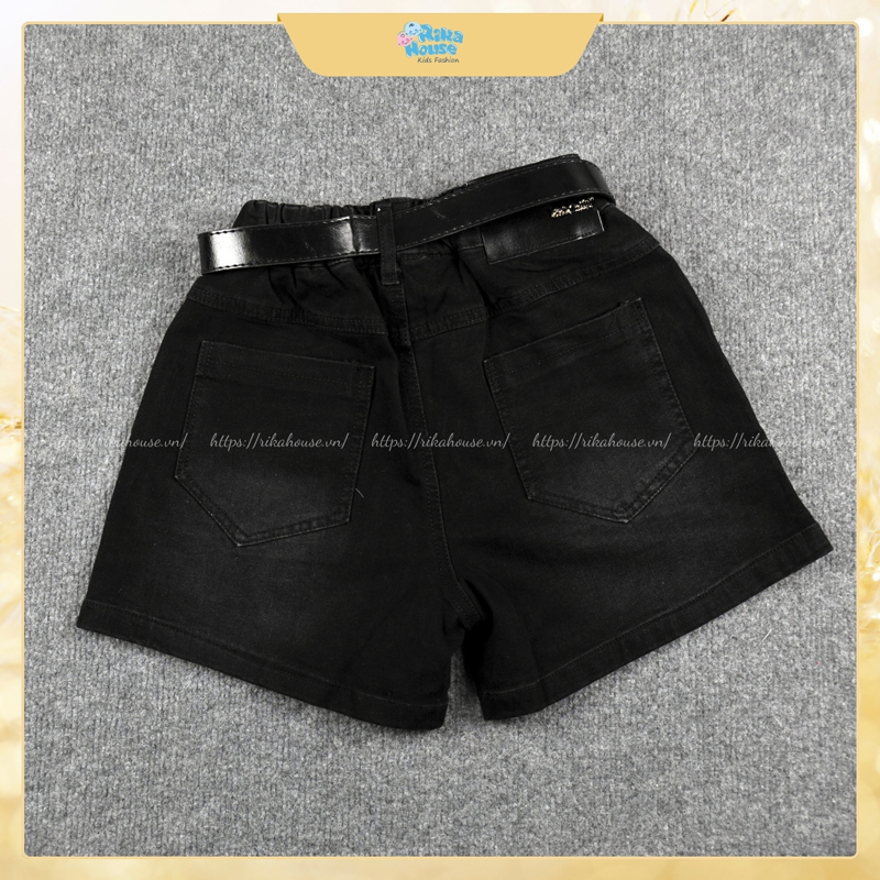 Quần short jean bé gái Quảng Châu túi nhỏ 8811