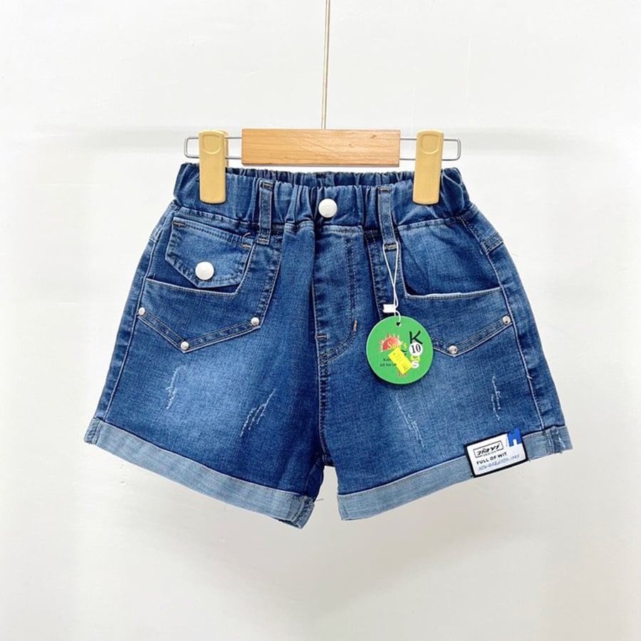 Quần short jean túi xéo