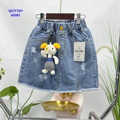Váy jean thỏ sọc 60081
