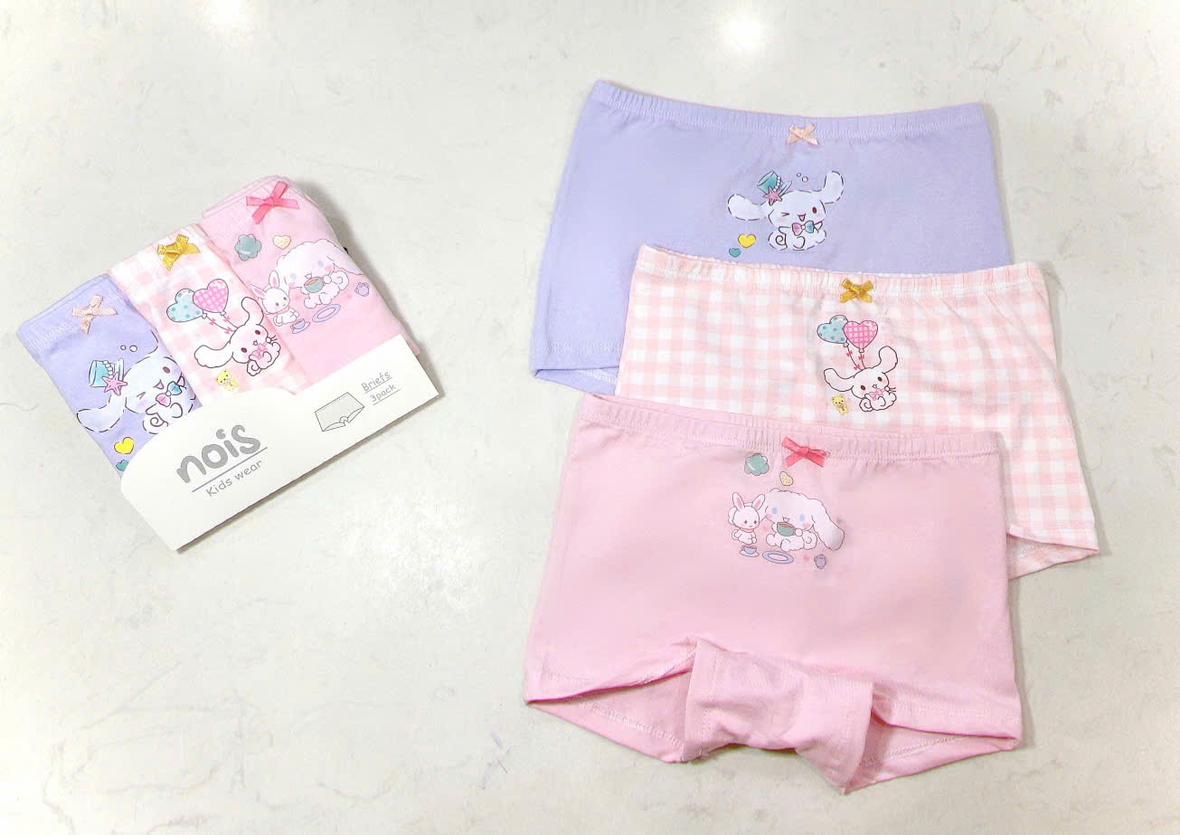 Set 3 quần chip đùi bé gái Nois