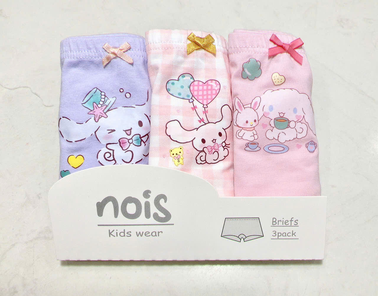 Set 3 quần chip đùi bé gái Nois