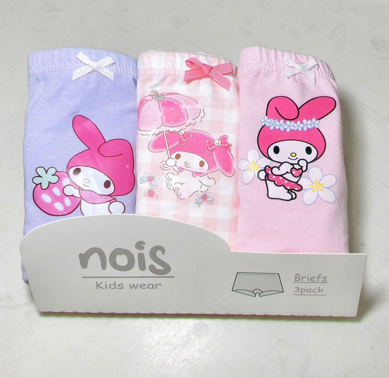 Set 3 quần chip đùi bé gái Nois